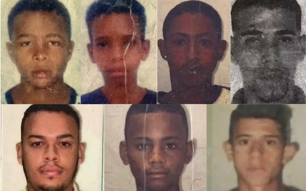Sete jovens foram mortos em Feira de Santana nesta semana — Foto: Redes sociais
