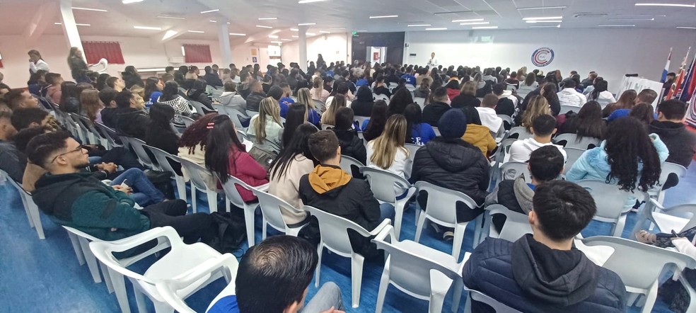 Calouros recebem orientação da UCP para o curso e futura carreira — Foto: Assessoria