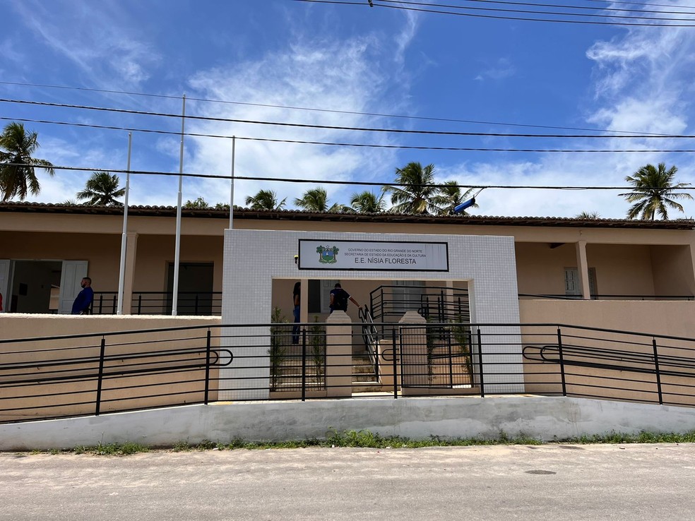 Escola Estadual Nísia Floresta, onde furto aconteceu — Foto: Governo do RN/Divulgação