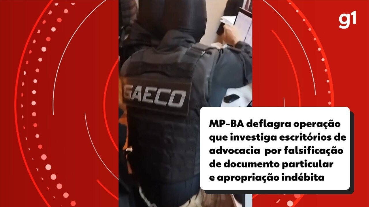Operação do MP investiga escritórios de advocacia na Bahia
