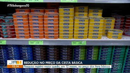 Pesquisa mostra redução no preço da cesta básica em Palmas