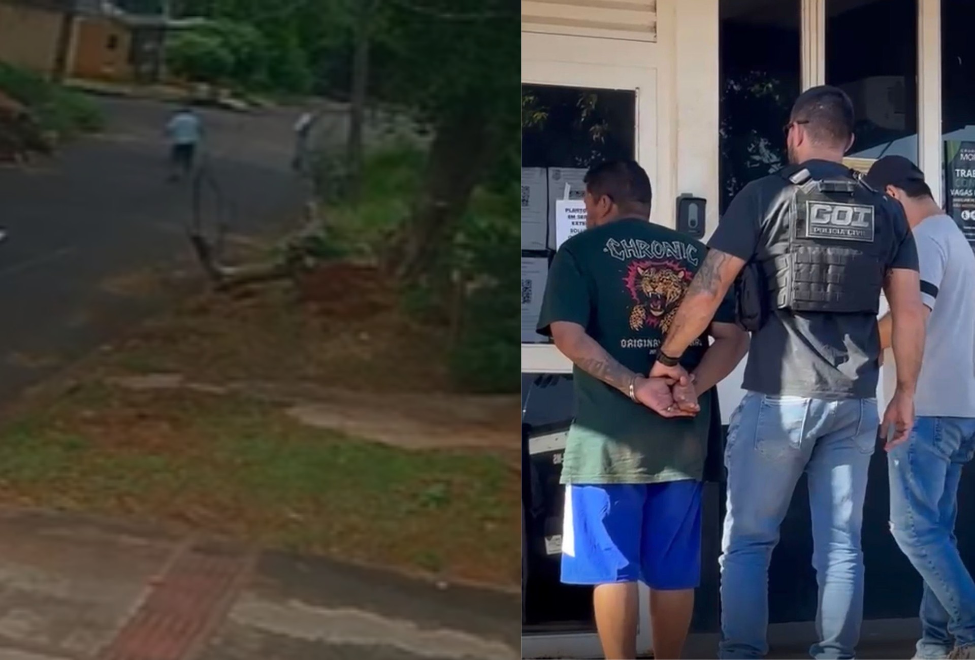 Câmeras flagram ataque que matou homem após ‘brincadeira’ com criança em Campo Grande