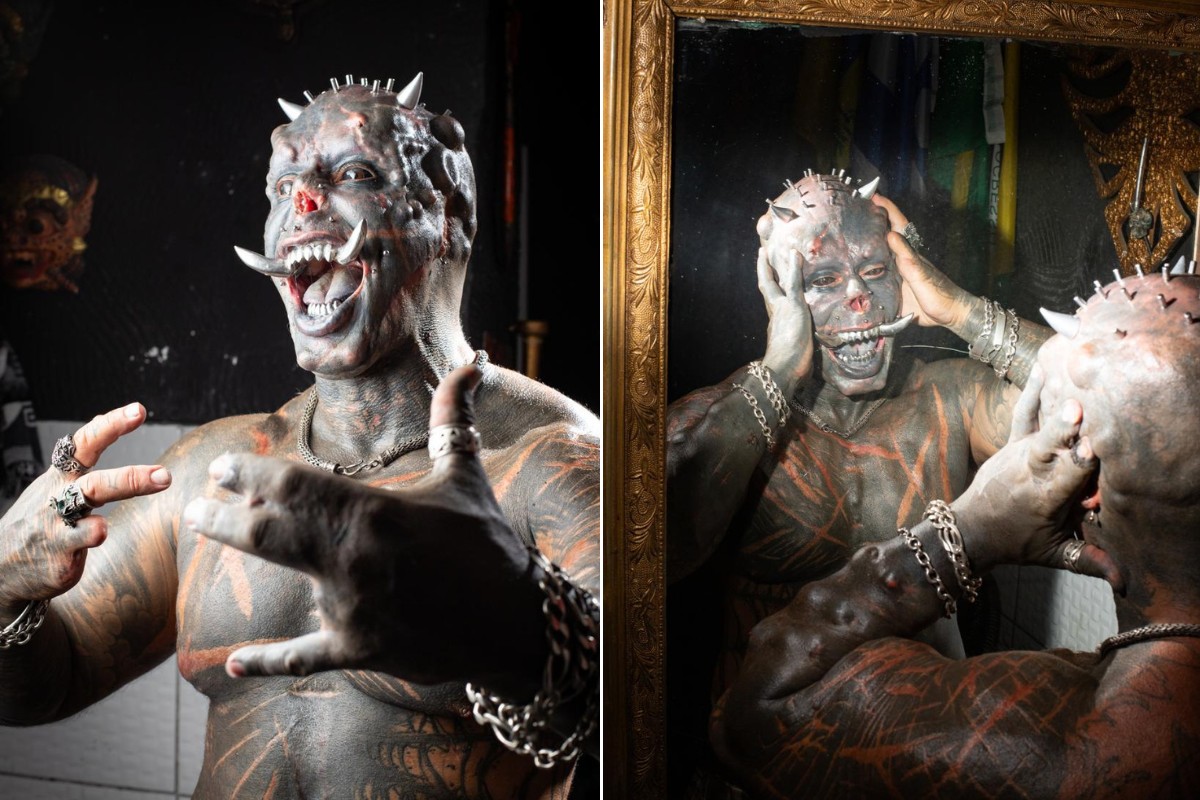 Recordista do Guinness, Diabão estima R$ 200 mil em modificações no corpo