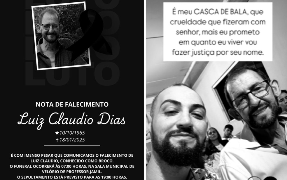 Filho de paciente morto em UTI manifesta luto nas redes sociais, Goiás — Foto: Reprodução/Redes Sociais