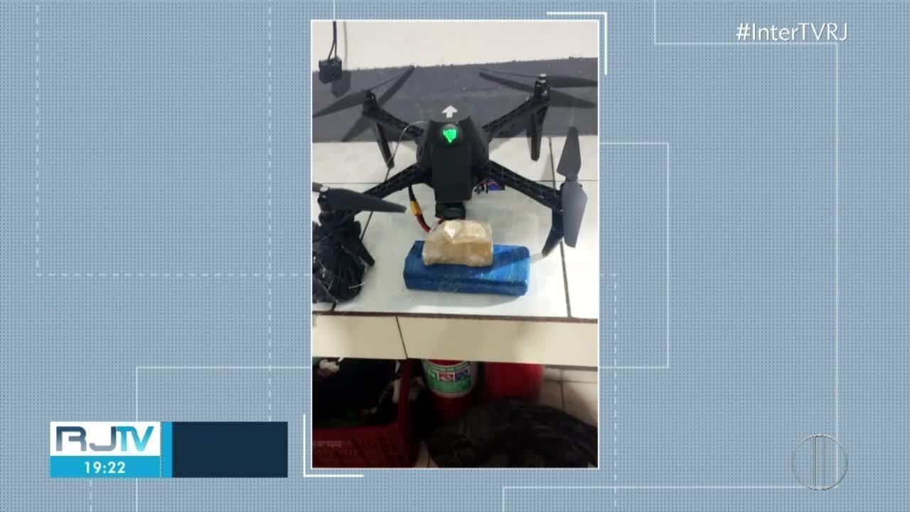 Polícia Penal intercepta drone que tentava entrar em presídio de Campos supostamente com drogas