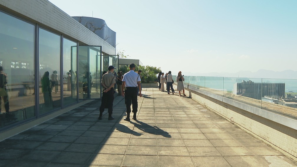 Café no último andar no Capanema tem terraço com vista panorâmica — Foto: Sérgio Telles/TV Globo