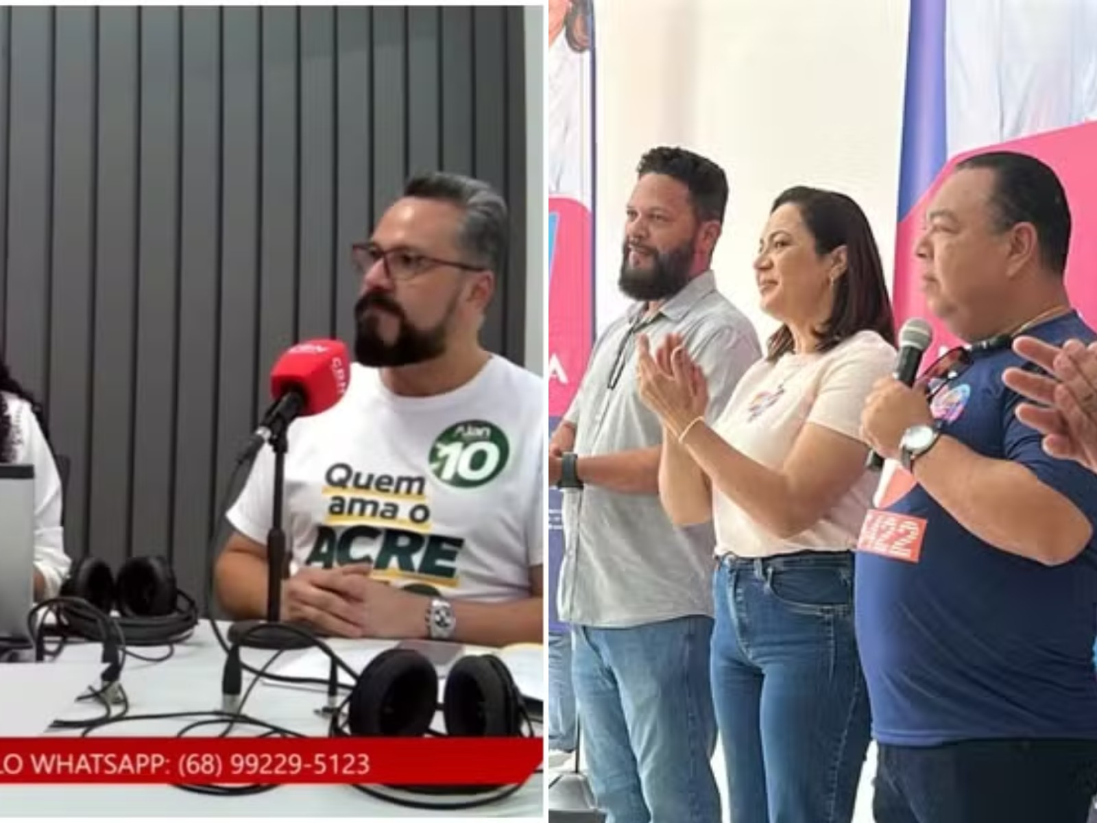 Confira o dia de campanha dos candidatos ao governo do Acre nesta quarta-feira (23)