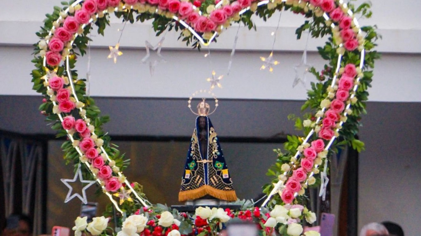 Dia de Nossa Senhora Aparecida tem missas e romaria em Boa Vista; veja a programação
