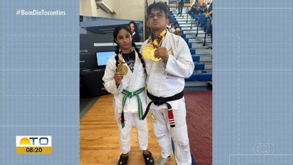 Pai e filha do Tocantins são campeões de competição internacional de jiu-jitsu em Miami