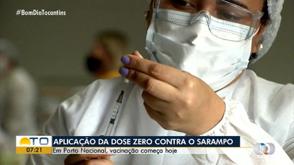 Dose zero da vacina contra sarampo deve ser agendada em Porto Nacional
