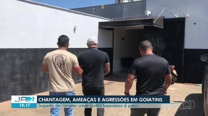 Homem é preso suspeito de fazer chantagem e espancar fazendeiro em Goiatins