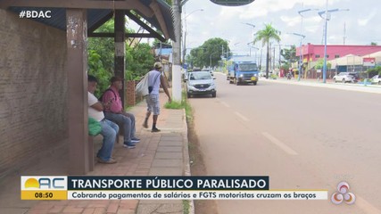 Motoristas paralisam transporte público em Rio Branco nesta quarta (22)