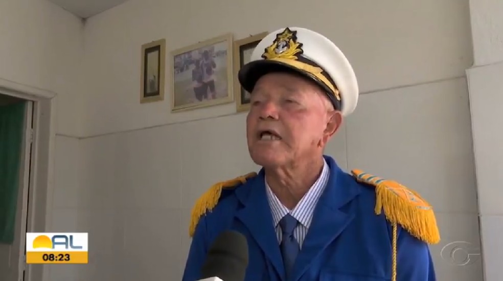 Mestre Vavá é a principal referência do fandango do Pontal da Barra — Foto: Reprodução/TV Gazeta