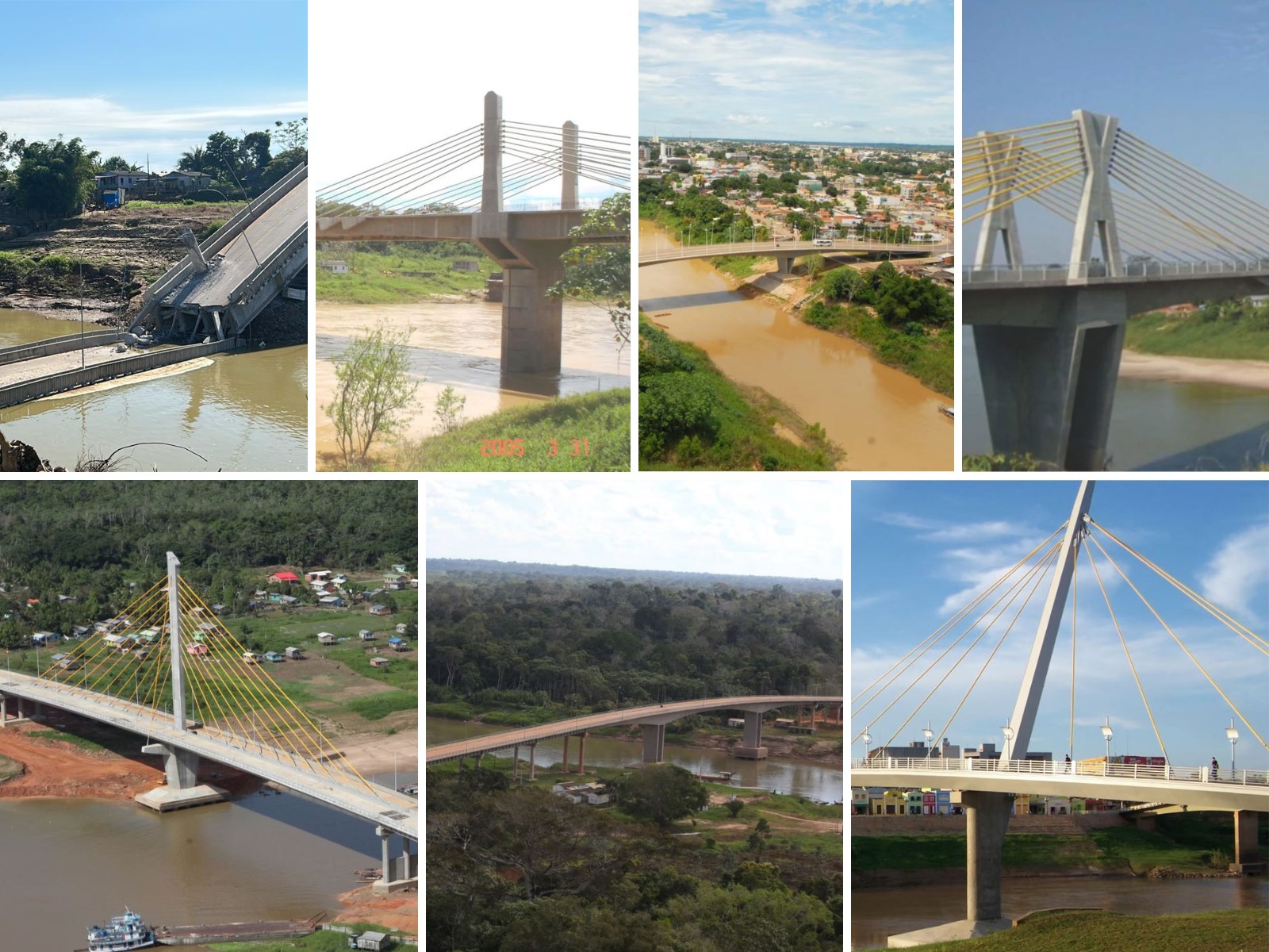 Empresa responsável por ponte que desabou no AC assinou outras seis obras no estado; veja quais