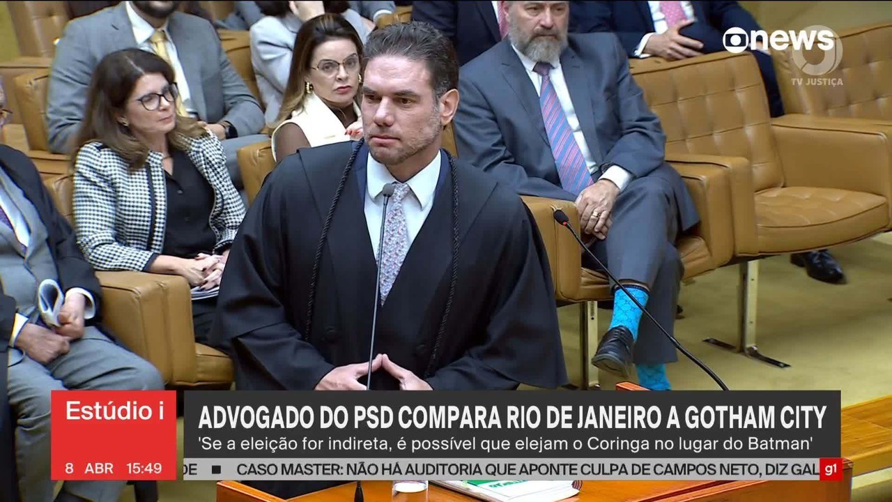 Advogado do PSD diz que 'Rio virou Gotham City' ao defender eleição direta para mandato-tampão de governador