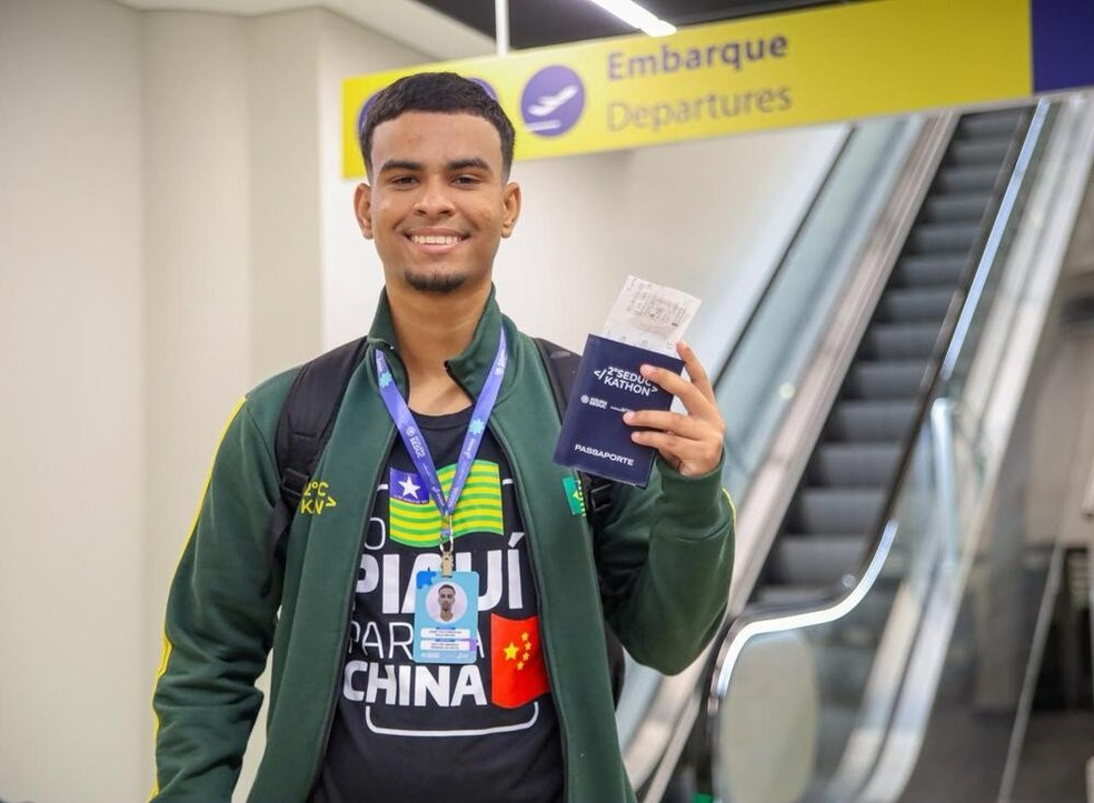 Estudante intercambista. — Foto: Letícia Santos