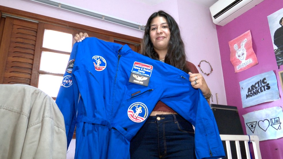 Paranaense é a primeira mulher brasileira a fazer curso de astronauta nos EUA — Foto: Reprodução/RPC
