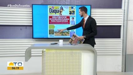 Área pública usada para pagar dívida é destaque no Jornal Daqui