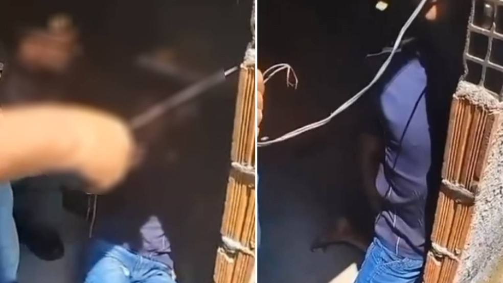 PM afastado das ruas por suspeita de agredir adolescente infrator em Fortaleza — Foto: Reprodução