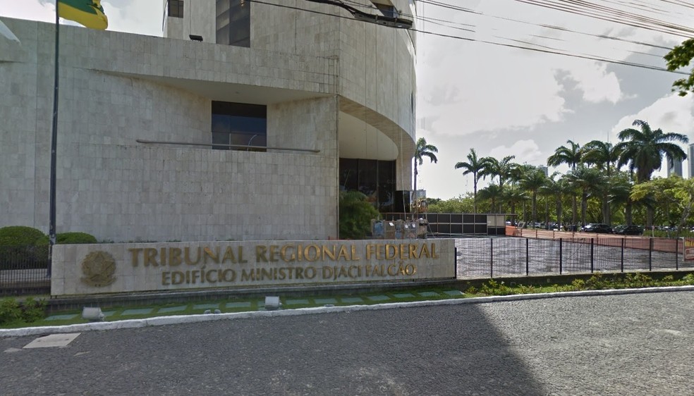 Tribunal Regional Federal da 5ª Região fica no Recife — Foto: Reprodução/Google Street Views