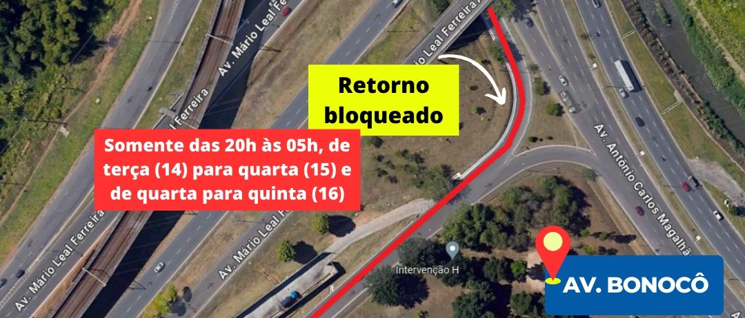 Trânsito em Salvador: retorno para a Avenida Bonocô será bloqueado durante duas noites