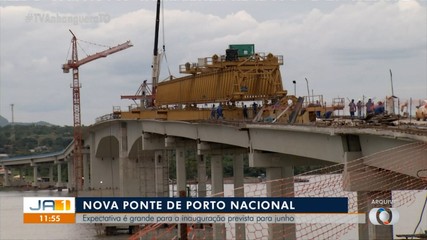 Moradores e motoristas estão na expectativa pela inauguração de ponte em Porto Nacional