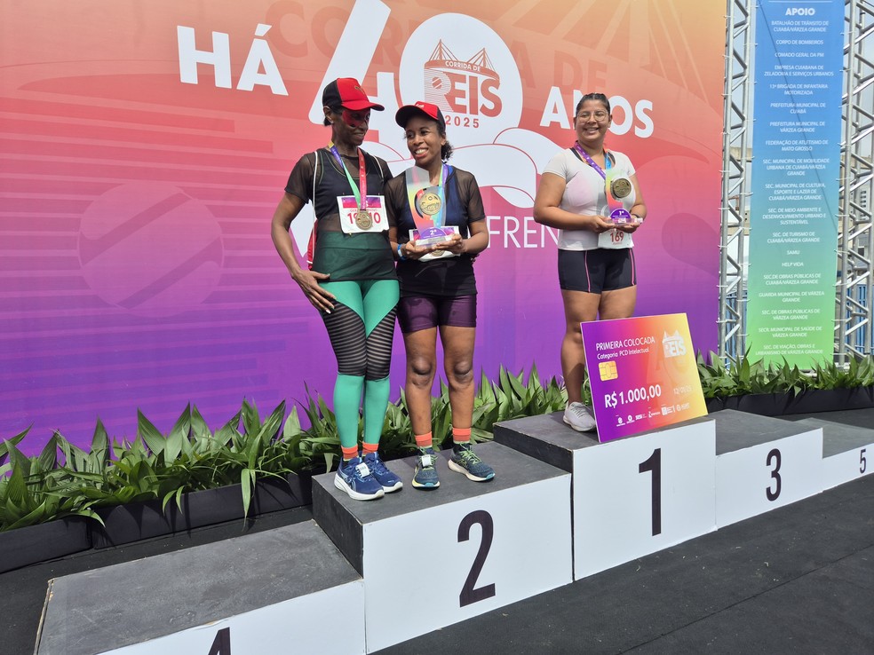 Corrida de Reis 2025: Categoria feminino - PCD intelectual  Foto: Ambile Monteiro/g1