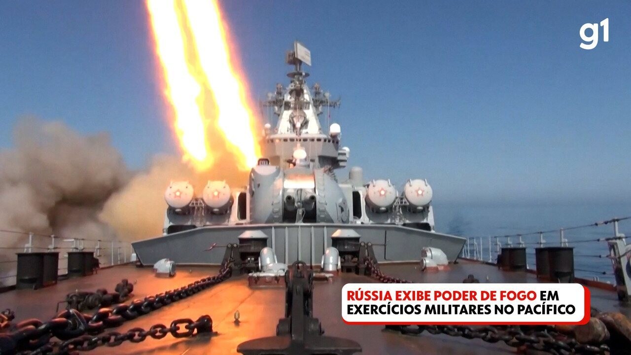 Rssia exibe poder de fogo em vdeo de exerccios militares no Pacfico