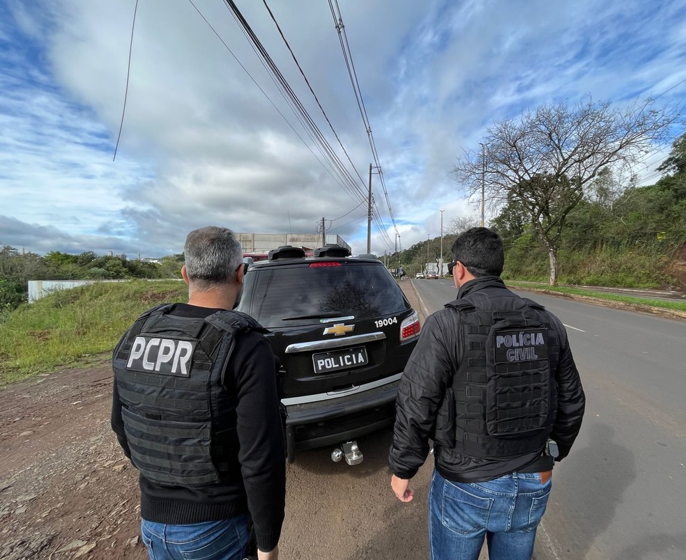 Neto de 35 anos é preso suspeito de matar o próprio avô de 92 anos em Francisco Beltrão — Foto: Polícia Civil
