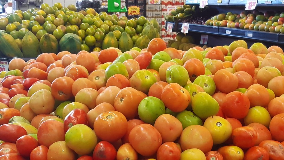 Preço do tomate subiu 5,7% em Natal — Foto: Sérgio Henrique Santos/Inter TV Cabugi