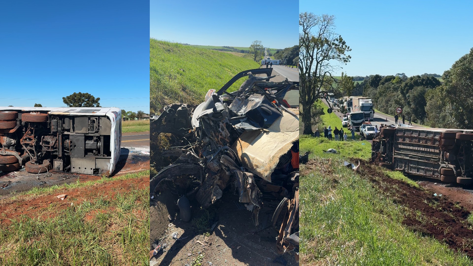 Acidente Grave na BR-277 em Candói Deixa Um Morto e 45 Feridos
