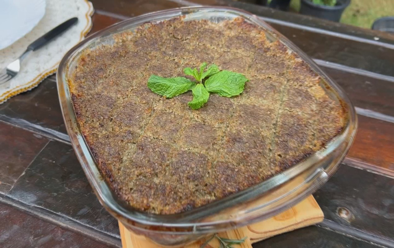 Receita Nosso Campo: aprenda a fazer um quibe recheado na travessa