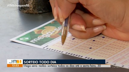Mega-Sena tem sorteios diários até sexta-feira (30)