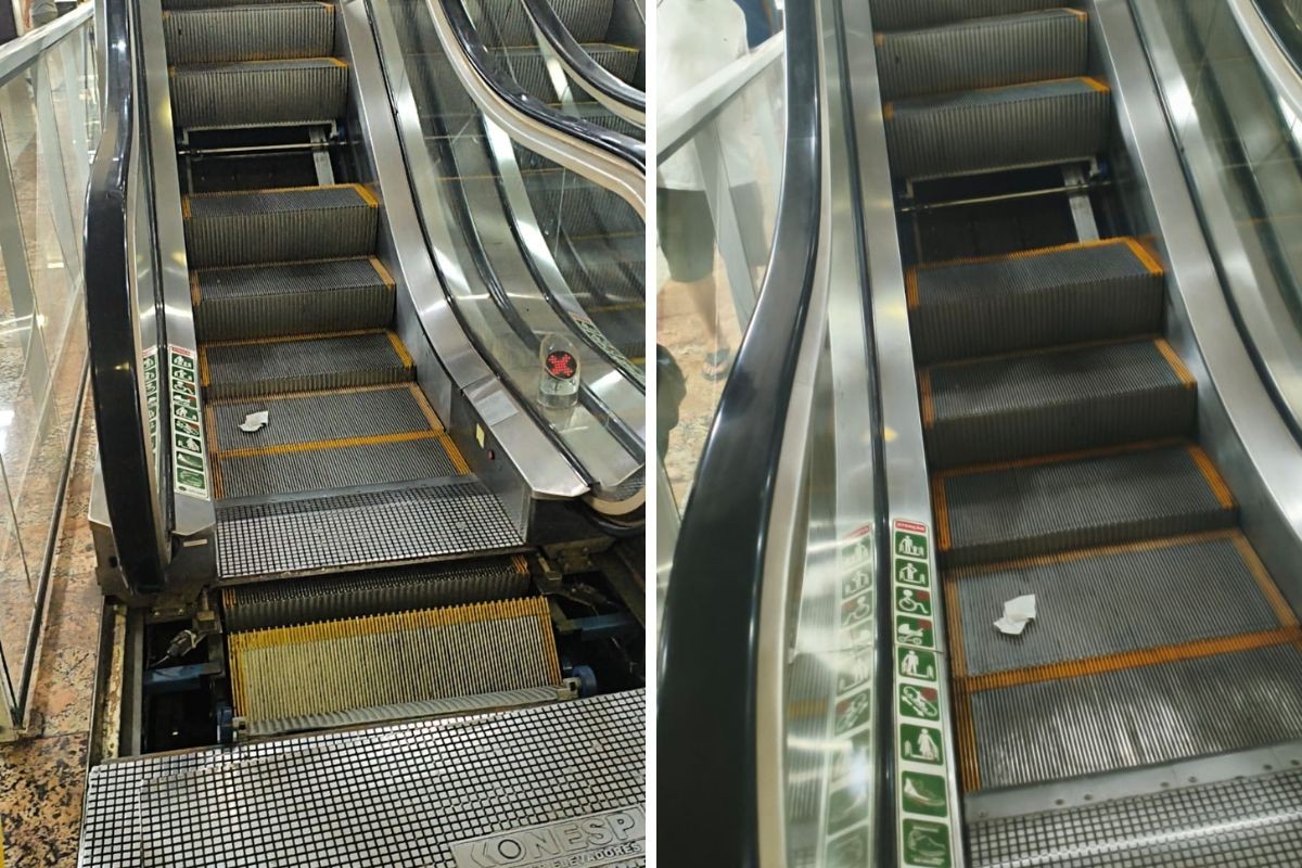 Criança fica ferida após sofrer acidente em escada rolante de shopping no centro de São José dos Campos