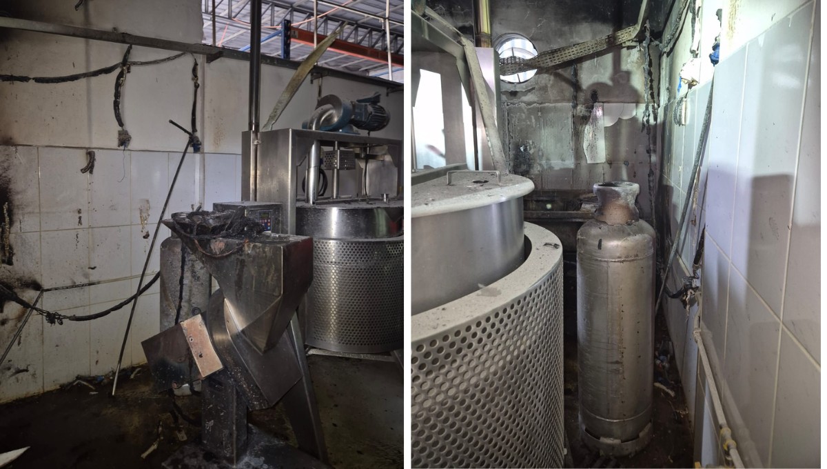 Incêndio em fábrica de temperos deixa uma pessoa ferida em Ipatinga