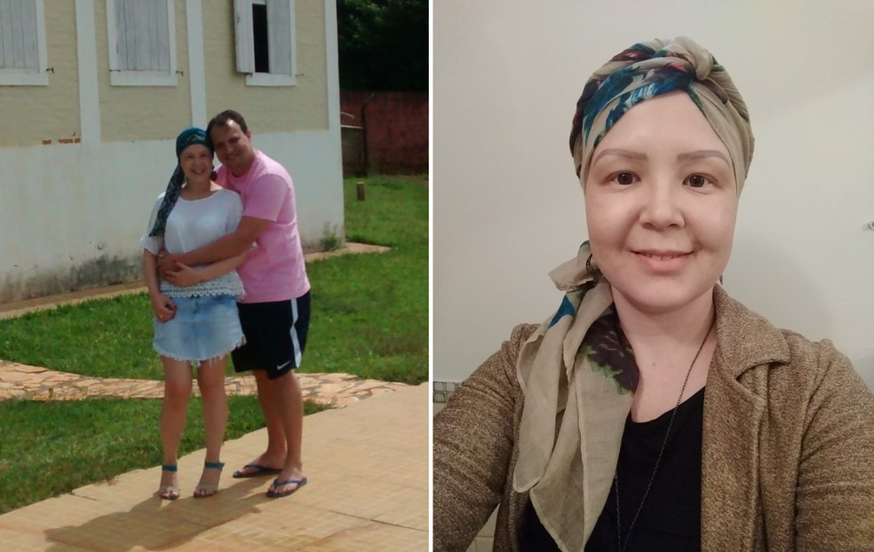 Adriana Bueno, de 40 anos, precisou passar por tratamento de câncer antes que pudesse realizar sonho de ser mãe em Franca, SP — Foto: Arquivo Pessoal