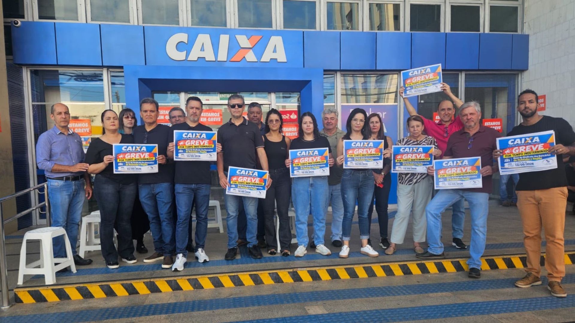 Agências da Caixa fecham em Uberlândia e Uberaba após greve nacional
