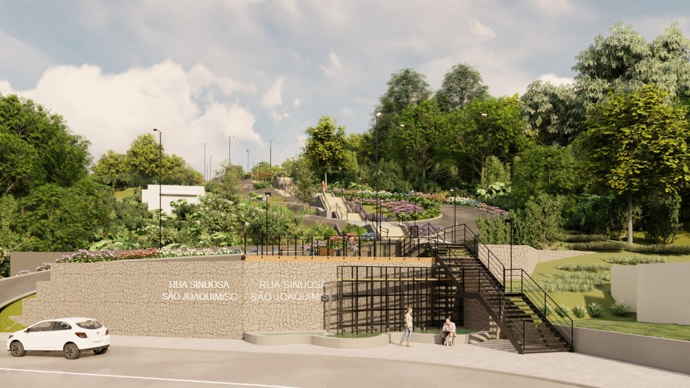 Custo total do monumento está avaliado em R$ 3,4 milhões — Foto: Prefeitura de São Joaquim/Divulgação