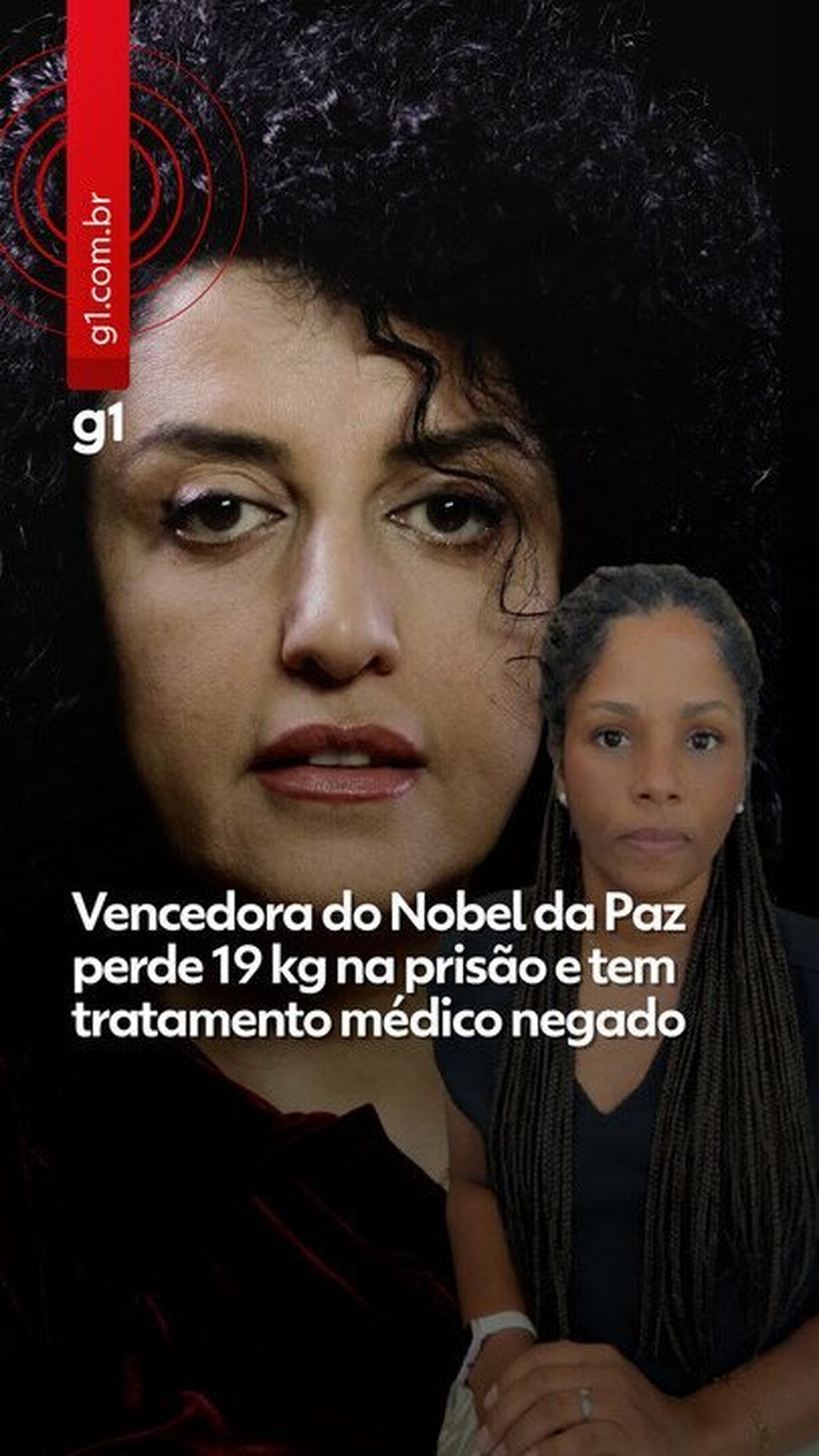 Narges Mohammadi, iraniana vencedora do Prêmio Nobel da Paz, tem quadro instável após internação