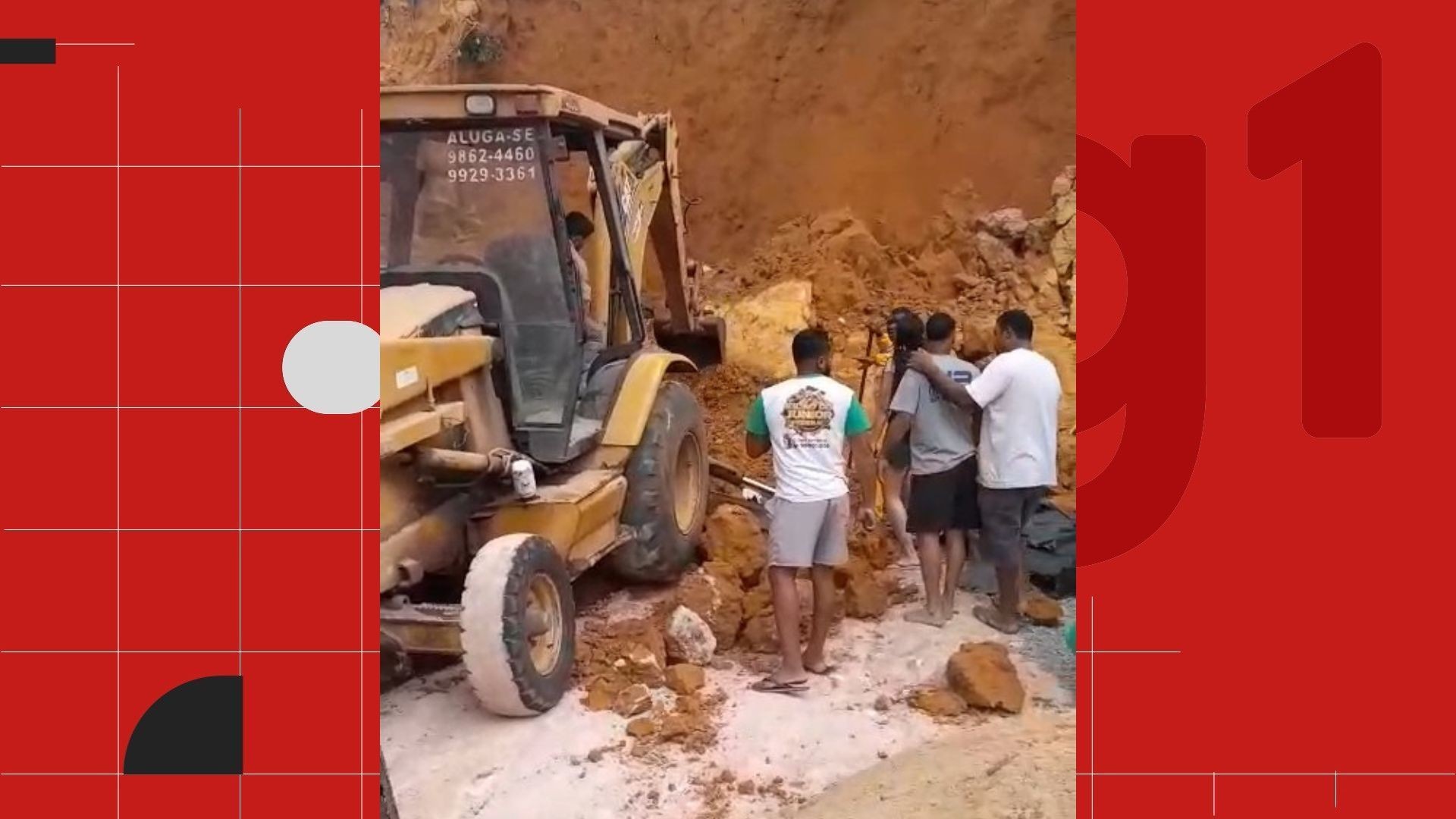 Três pessoas morrem soterradas durante construção de muro em distribuidora em Cariacica
