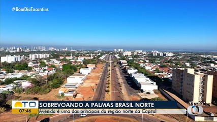 Drone do Bom Dia Responde mostra trânsito em Palmas Brasil Norte