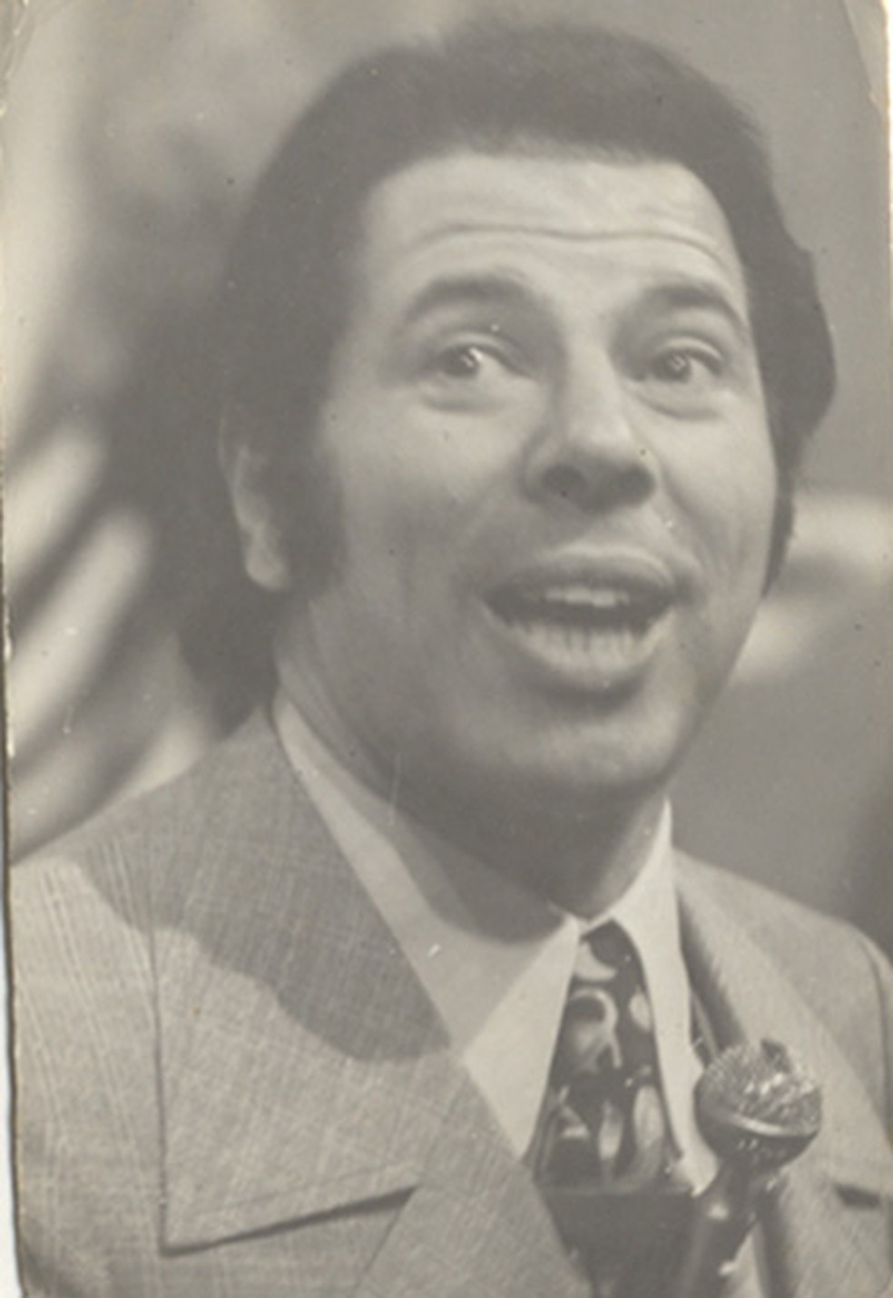 Silvio Santos no começo da carreira — Foto: Acervo SBT/Divulgação
