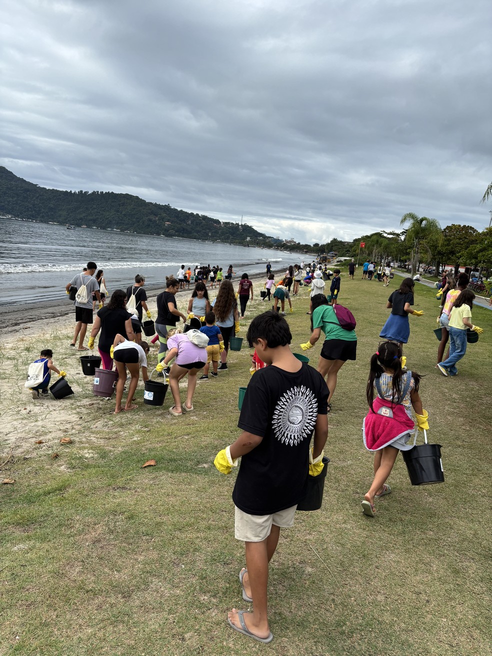 Mutirão recolhe mais de 200 quilos de resíduos em Ubatuba — Foto: Reprodução/Instituto Argonauta