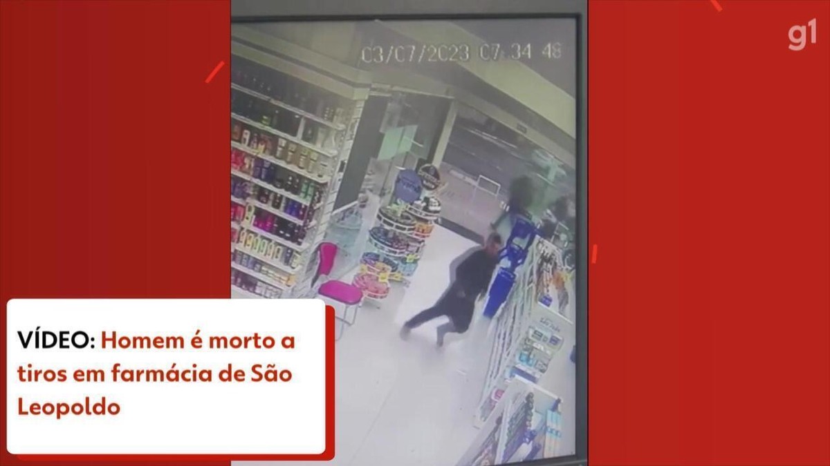 Homem é morto a tiros em farmácia em São Leopoldo; VÍDEO | Rio Grande ...