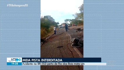 Uma pessoa morre após acidente na BR-153