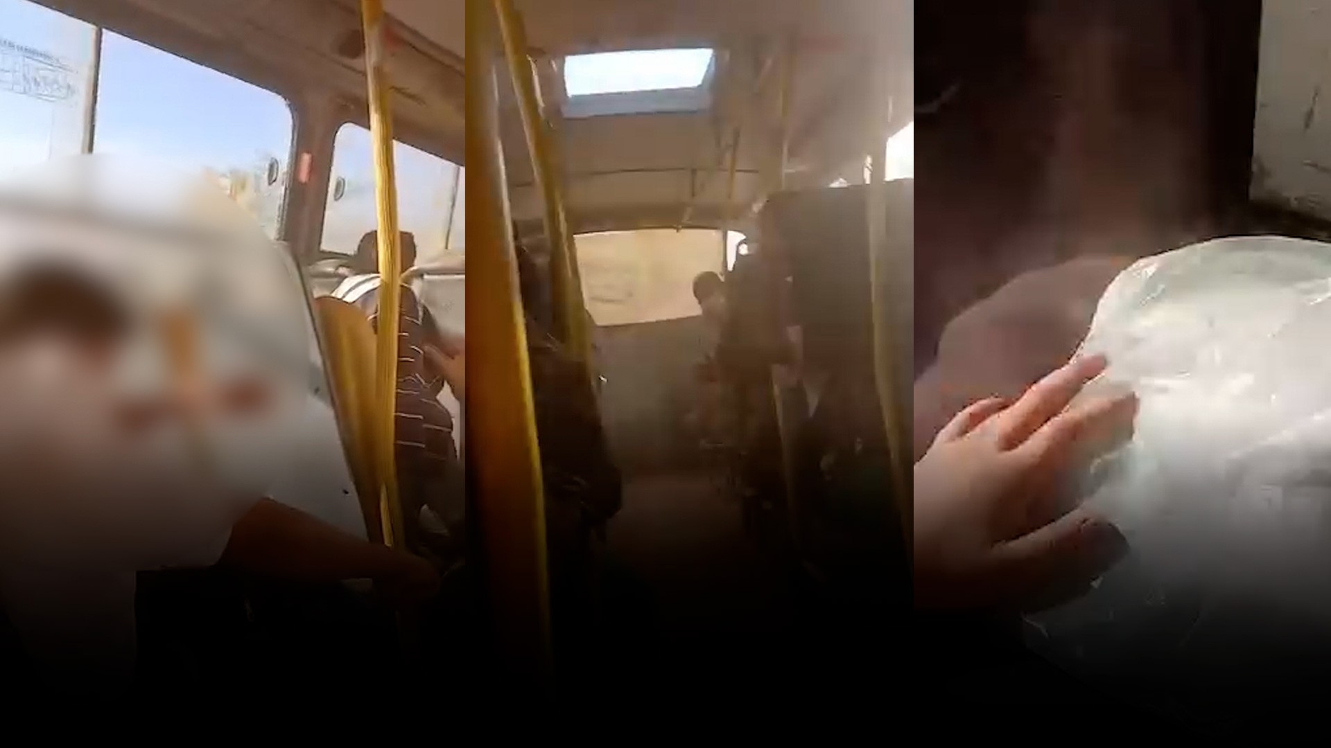 Alunos usam roupa extra para proteger farda de poeira no PI; vídeo mostra situação dentro do ônibus a caminho da escola 