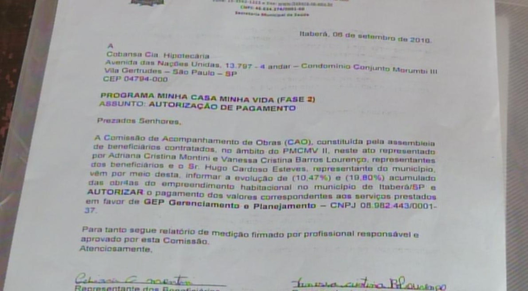 Famílias de Itaberá esperam há anos por casas do governo federal 