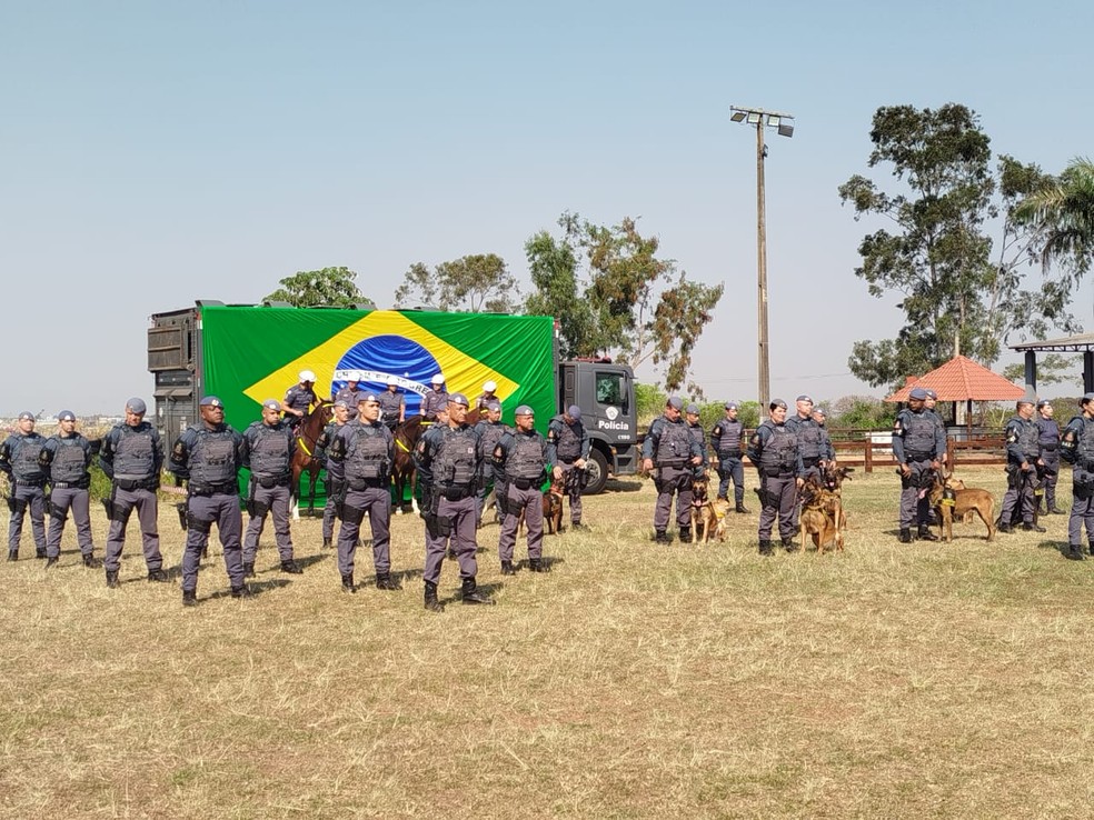 Canil do 8º Baep inaugura Centro de Treinamento de Cães Farejadores em Presidente Prudente (SP) — Foto: Dáblio Jordani/TV Fronteira