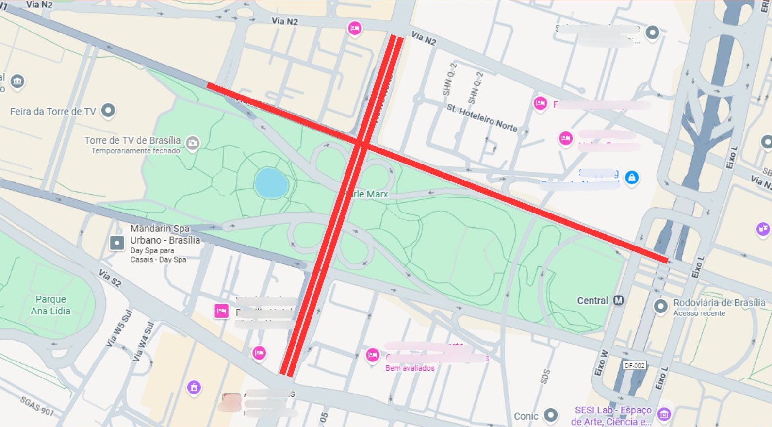 Implosão do Torre Palace: via N1 e parte da W3, em Brasília, têm bloqueios a partir deste sábado