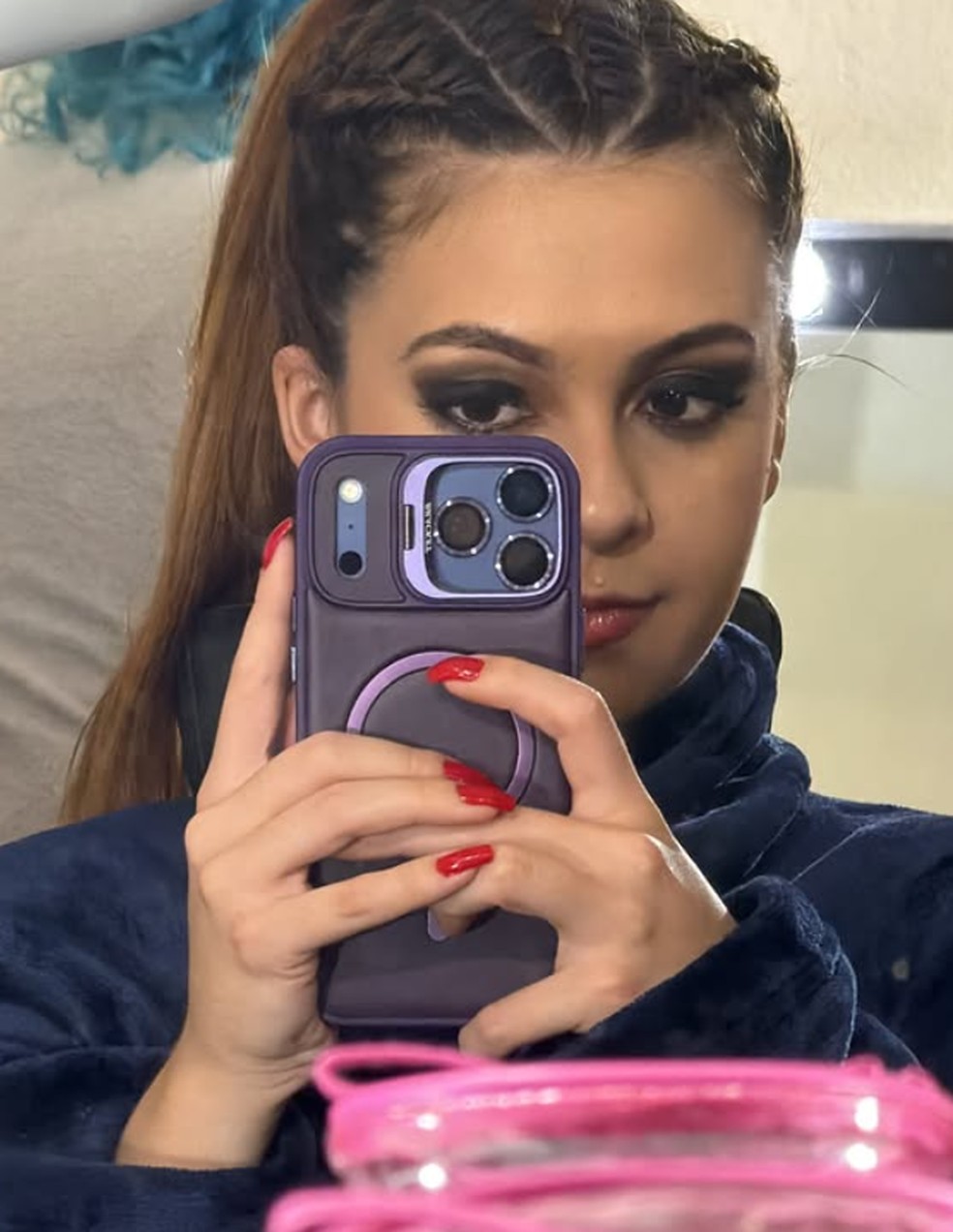 Klara Castanho revela visual como Maiara para longa sobre Marília Mendonça. — Foto: Divulgação/Instagram/Klara Castanho.